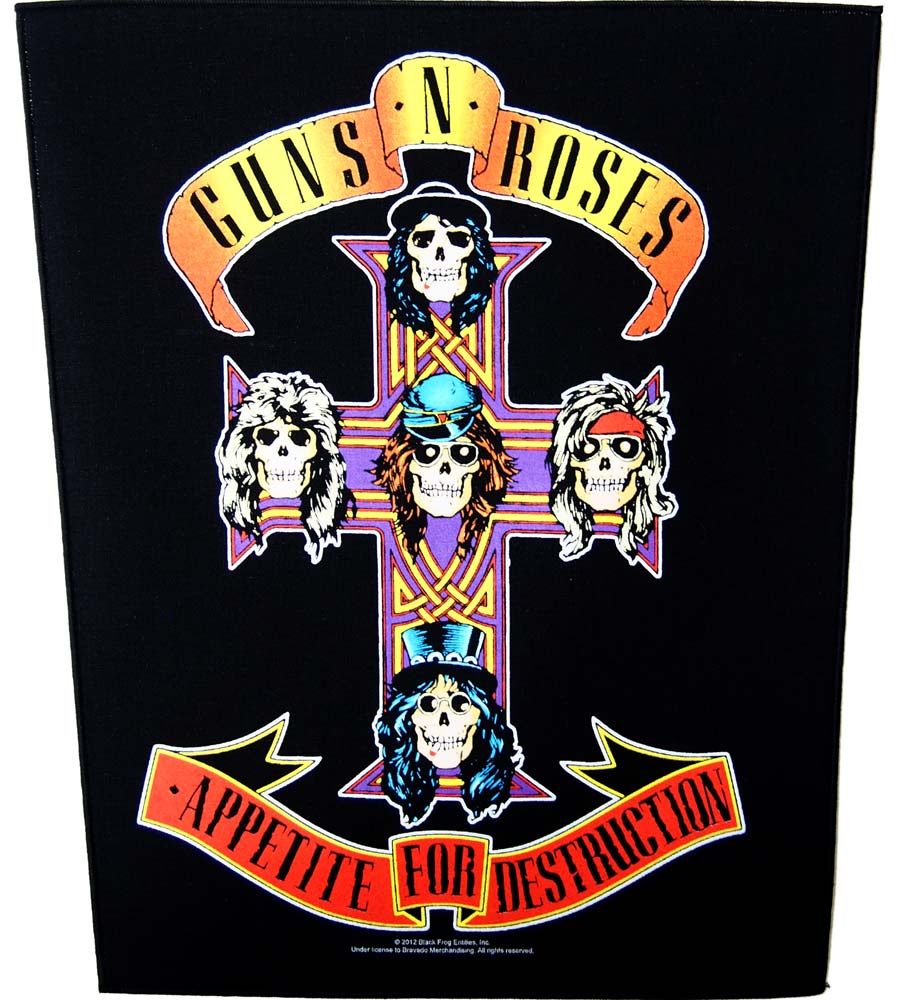 GUNS N' ROSESAPPETITE FOR DESTRUCTION BACKPATCH & Хåѥå