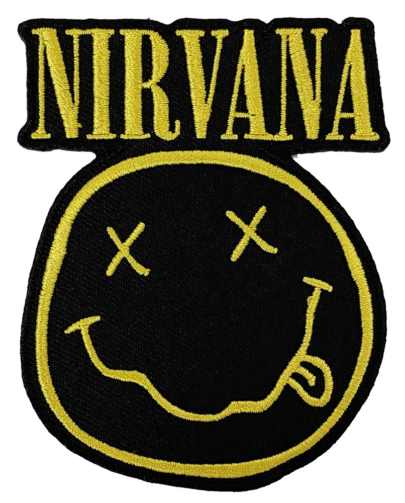 ˥ʡNIRVANA LOGO & HAPPY FACECUT-OUTҤꡦɽåڥ󡦥եѥå