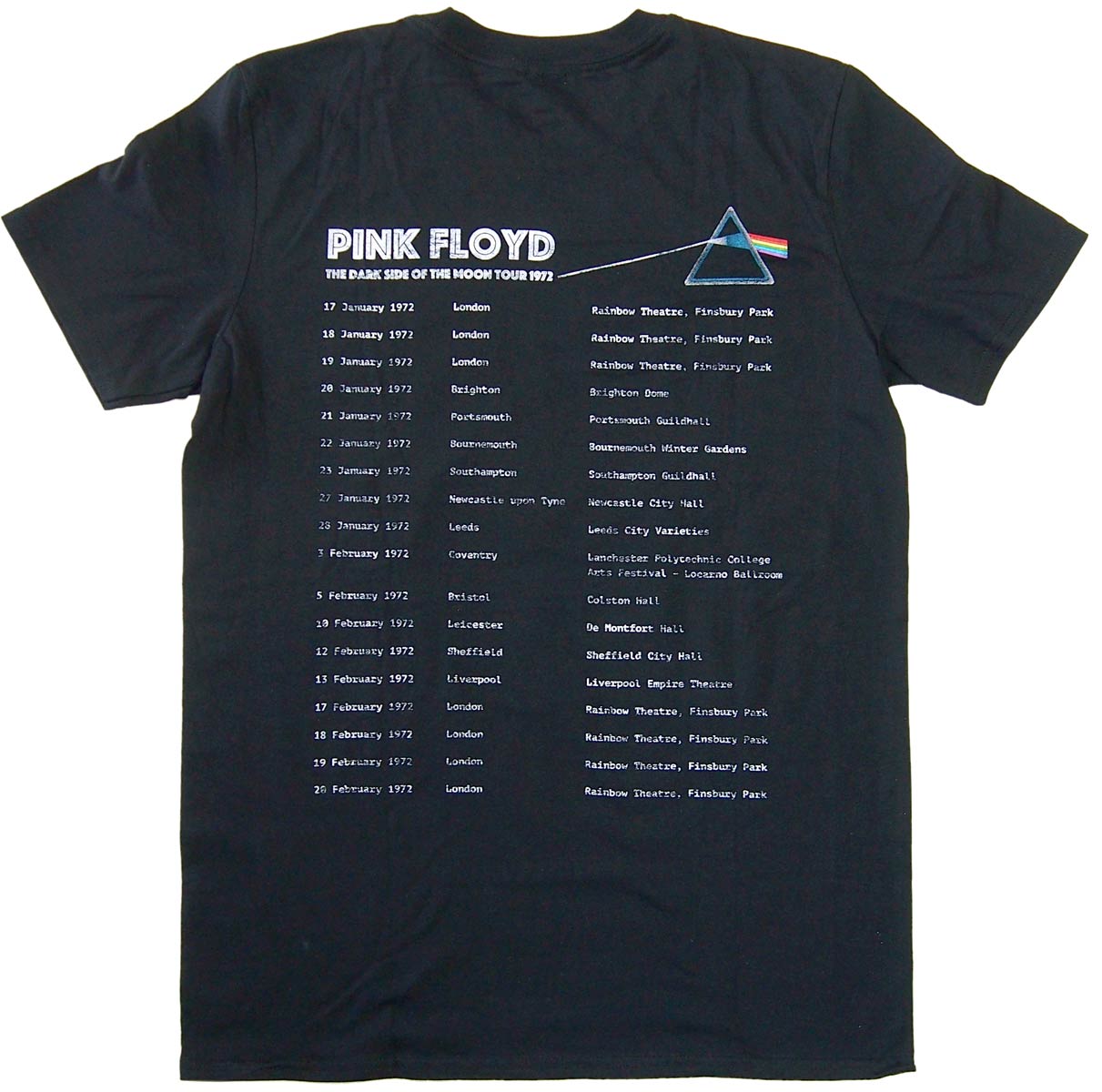 PINK FLOYD ԥ󥯥ե DARK SIDE OF THE MOON 1972 TOUR T ե åT ХT