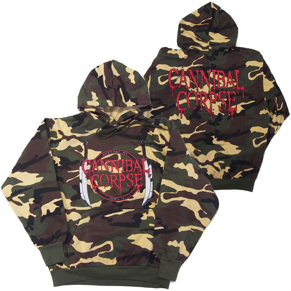 cannibal corpse camo hoodie