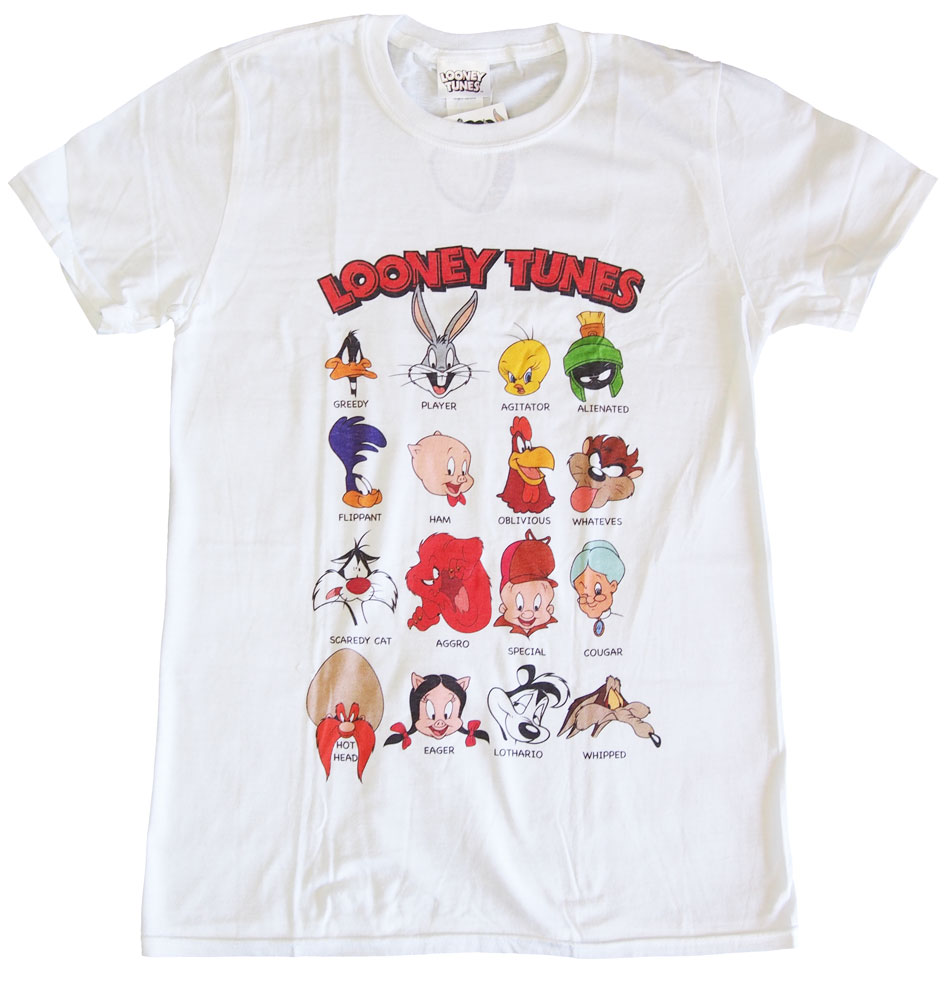 Looney Toons ルーニー テューンズ Faces Tシャツ アニメtシャツ