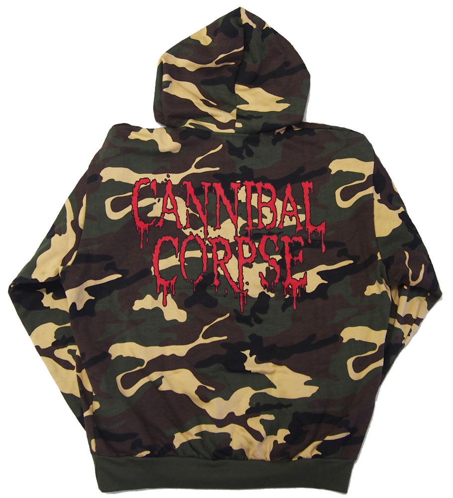 cannibal corpse camo hoodie