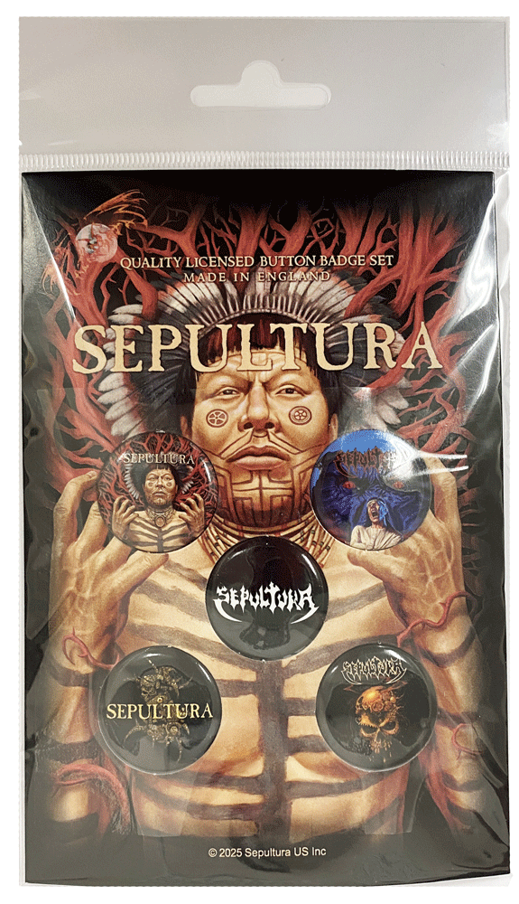 セパルトゥラ・SEPULTURA・ROOTS・バッジ・缶バッジセット(5個入り)