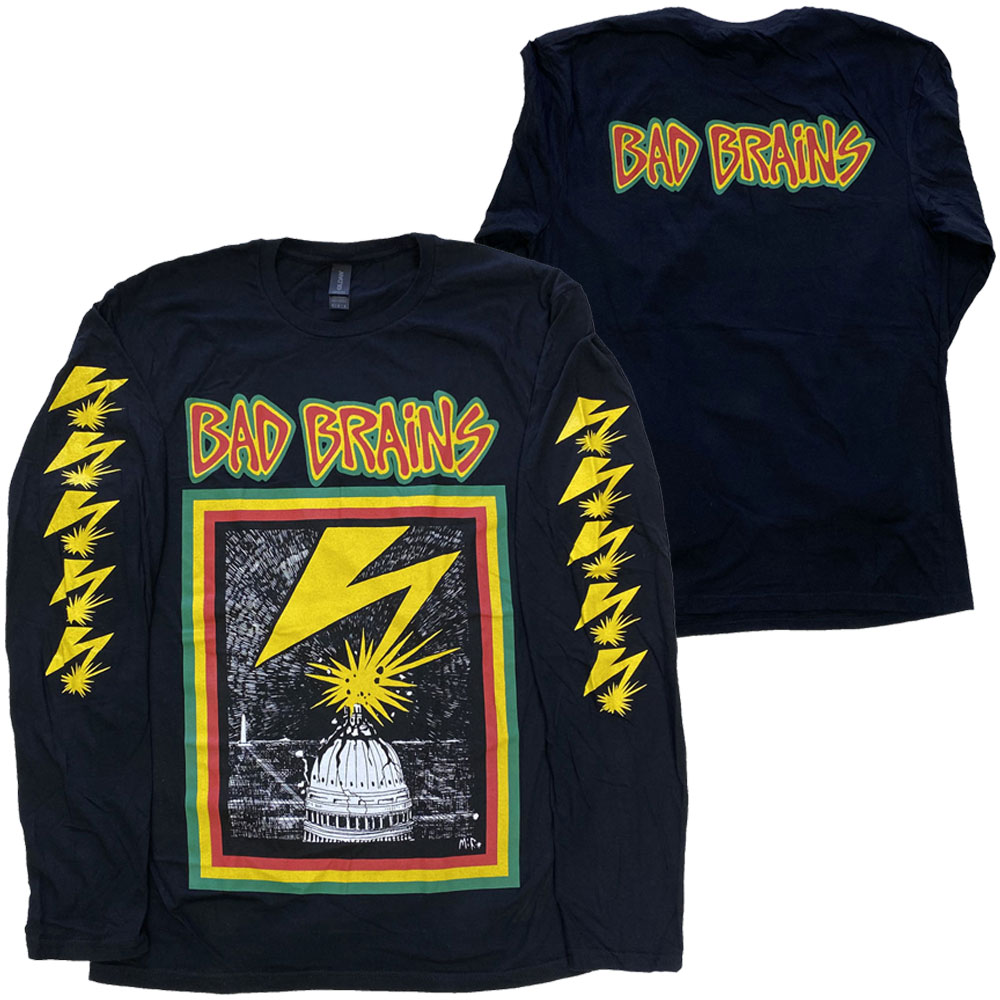 バッド ブレインズ・BAD BRAINS・CAPITAL・長袖・ロングスリーブ・長袖Tシャツ・バンドTシャツ