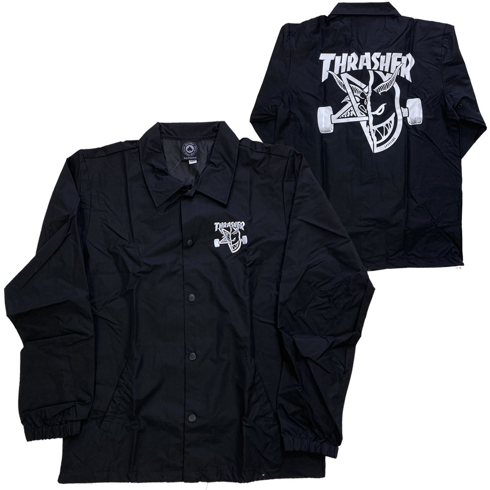 THRASHER MAGAZINE x SPITFIRE・スラッシャー・スピットファイア・コラボ・THRASH & BURN・コーチジャケット・ジャケット