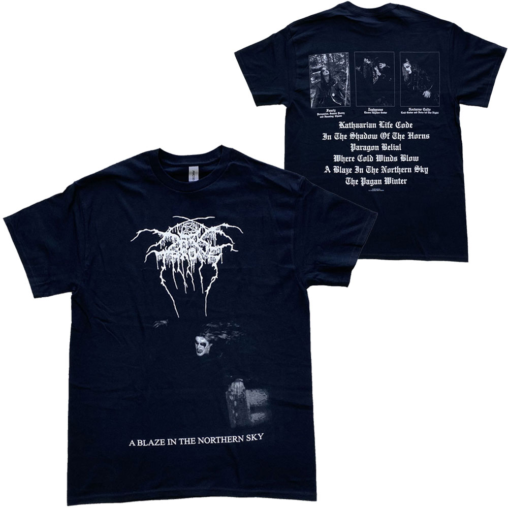 ダークスローン・DARKTHRONE・A BLAZE IN THE NORTHERN SKY・ALBUM・UK版・Tシャツ・バンドTシャツ