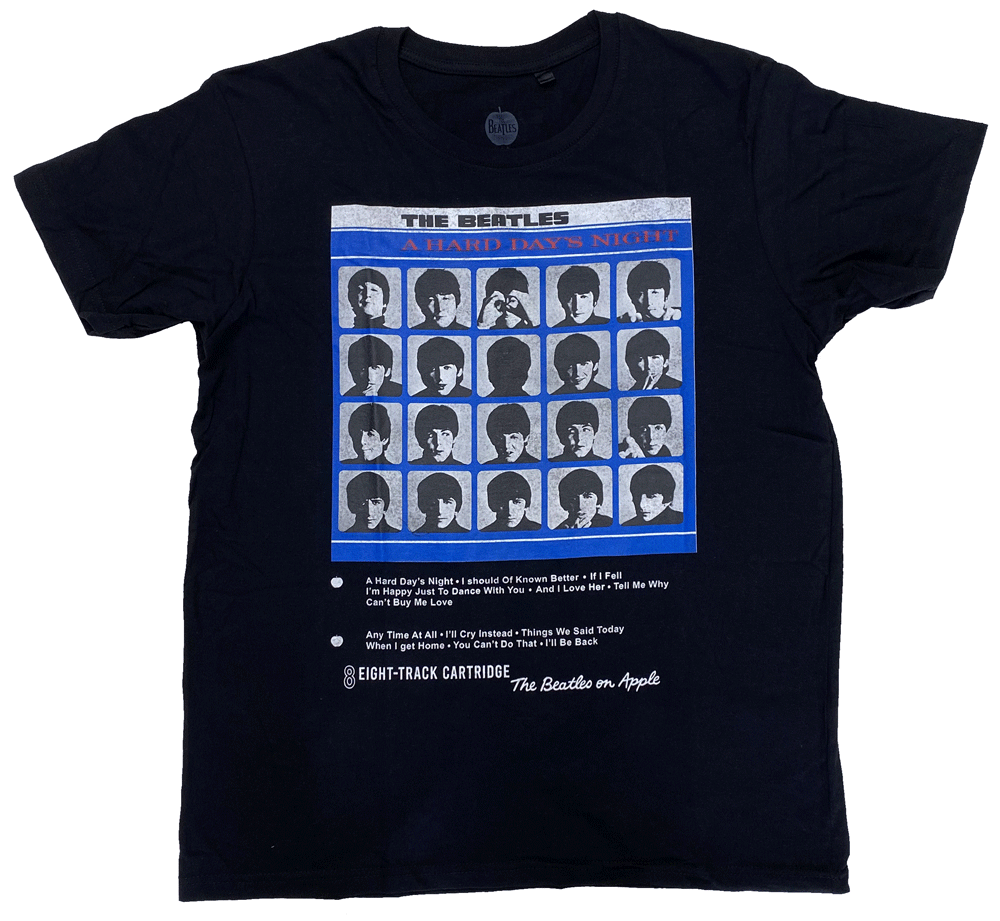 ビートルズ・THE BEATLES・HARD DAYS NIGHT 8 TRACK・Tシャツ・オフィシャルバンドTシャツ・ロックTシャツ