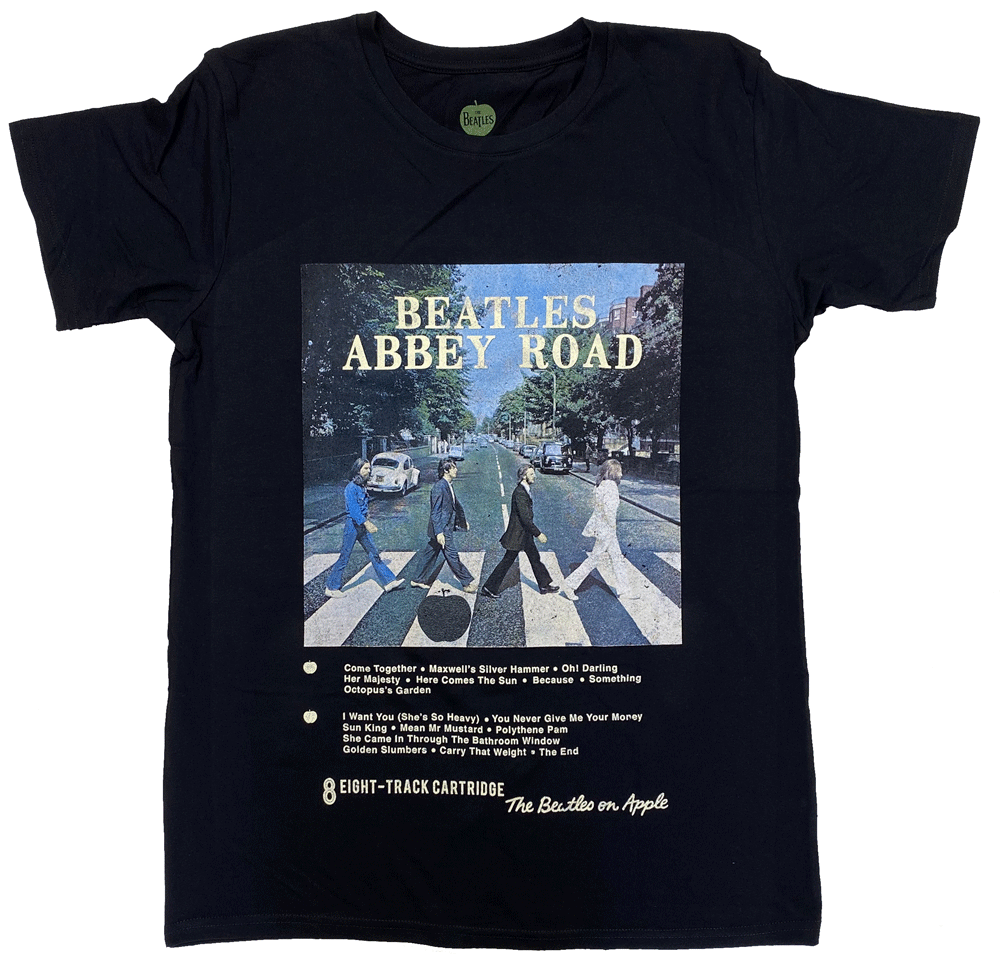 ビートルズ・THE BEATLES・ABBY ROAD 8TRACK・Tシャツ・オフィシャルバンドTシャツ・ロックTシャツ
